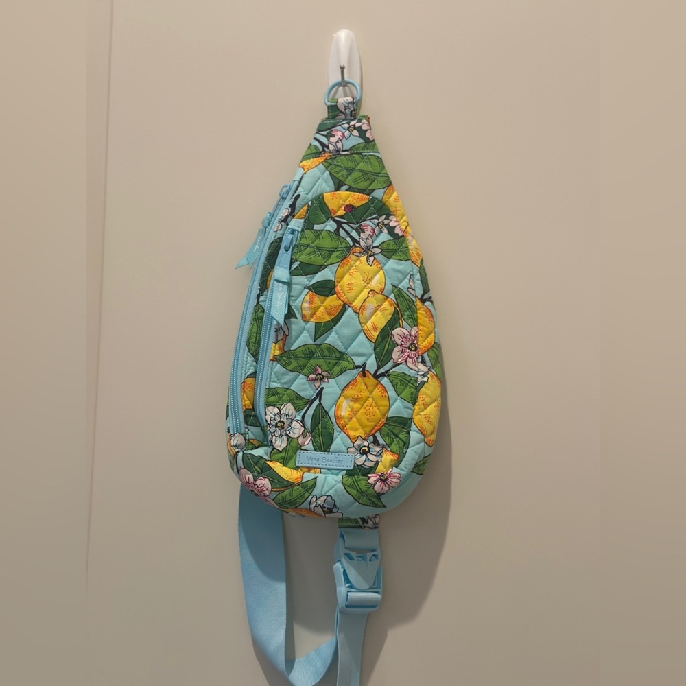 Vera Bradley Essential Sling Backpack in the Lemon Grove